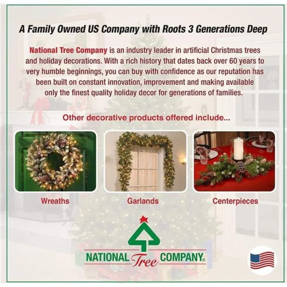 Pre-Lit Artificial Christmas Garland, Green, Crestwood Spruce, 9 Feet